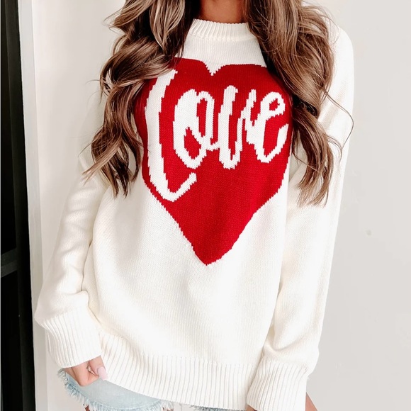 New Love Heart Sweater With Tags - Picture 4 of 11